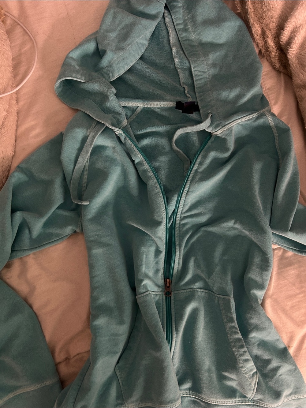 GAP Teal Zip-Up Hoodie